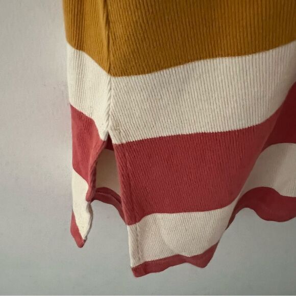 Saturday Sunday Anthropologie Dress Ribbed Striped Midi Size Small - Picture 5 of 10